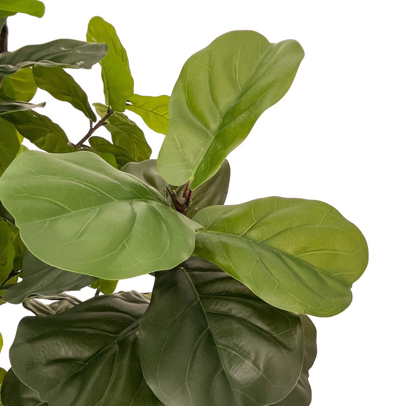 Faux Fiddle Leaf Tree-Faux Fiddle Leaf Tree-9', 104" H x 55" W x 57" D