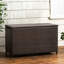 Brown Hamper For Gardening Tools, Pool And Patio Cushions - Aluminum Frame Storage Box Outdoor , Tools & Multi
