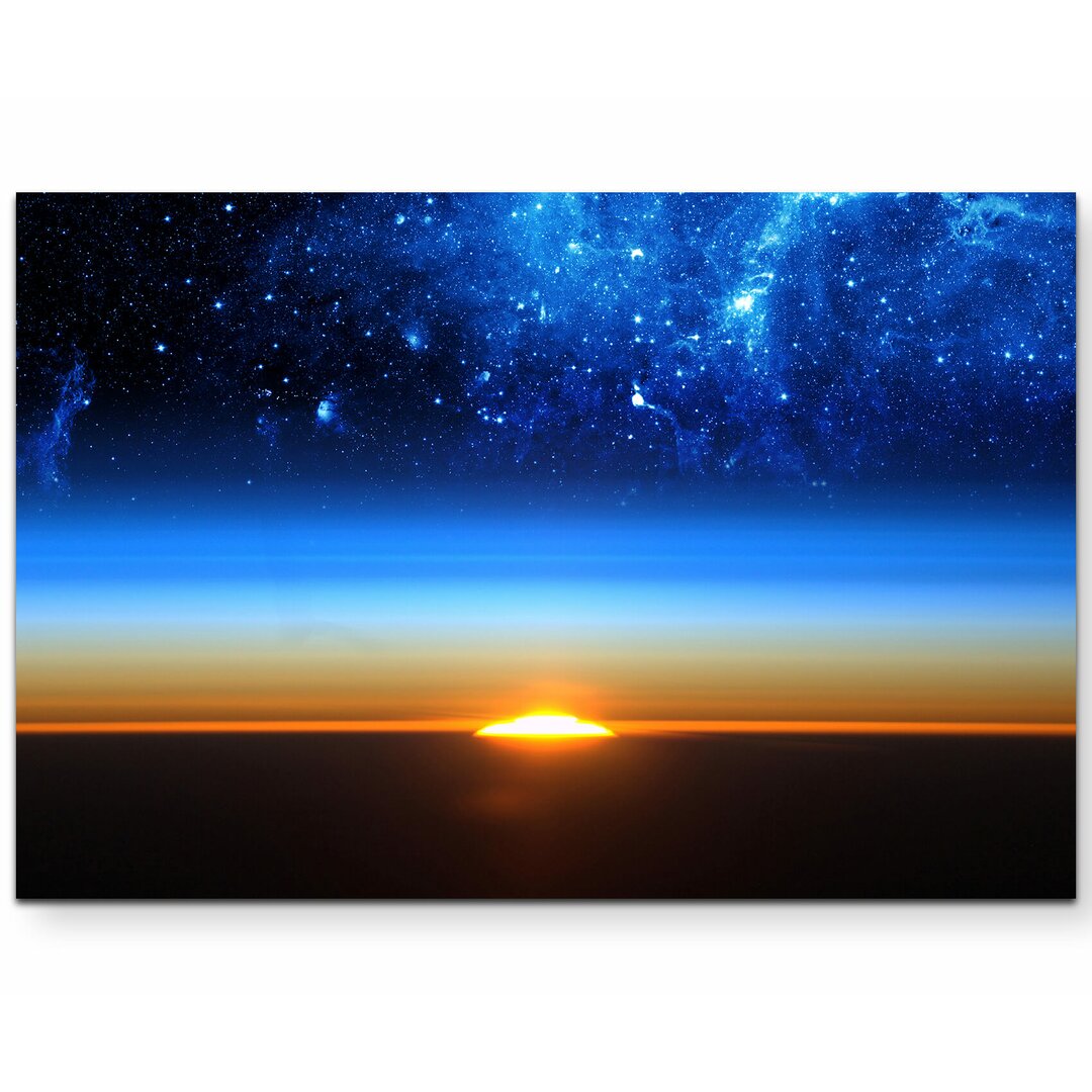 Leinwandbild Universum bei Sonnenaufgang