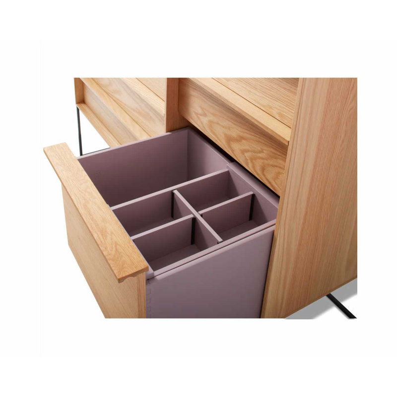 Rule 7 - Drawer Dresser, Black/White Oak
