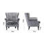 Cadsden Velvet Wingback Chair-38292145
