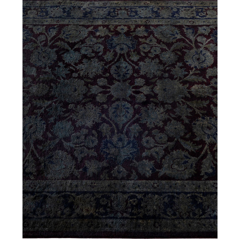 Overdyed One-of-a-Kind 3' 2" X 5' 2" Hand Knotted Area Rug