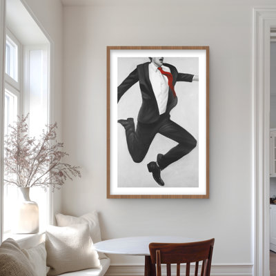 Happy Classic Man - Contemporary Clothes Framed Print Decor