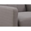 Canapé deux places, mélange de polyester avec structure matelassée, pieds en bois massif, rembourrage en mousse haute densité et 2 coussins décoratifs