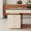 Bureau en métal et acrylique de 63 po avec rangement, poste de travail d'ordinateur de direction moderne-1491781386