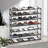 7 Tier Adjustable Fabric Shoe Rack Storage Organizer Stackable Shoe Shelf