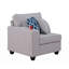 Causeuse en lin avec porte-gobelet 67,5 po Rog
