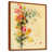 Toile avec cadre flottant brun sélectionné