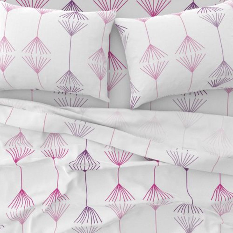Jumping The Broom Sateen Sheet Set, Queen Sheet Set + 2 Pillowcases
