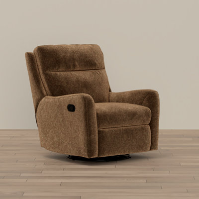 Swivel Glider Recliner in Deep Brown