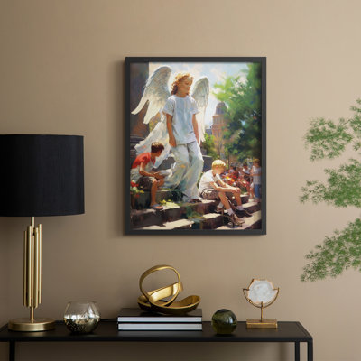 Religious Series CDLX, reproduction encadrée - bois massif