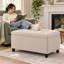 Banc de rangement avec repose-pieds 33 pouces-646019905