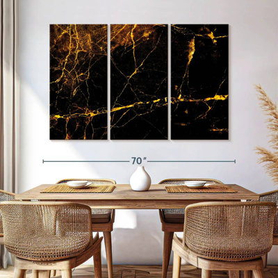 Avery Golden Splash marbre abstrait