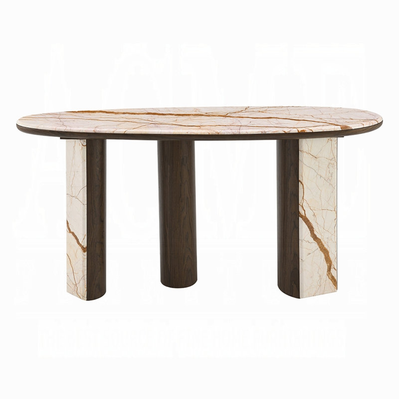 Haidar Console Table W/marble Top