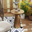 Petite table d'appoint de patio, table d'appoint d'extérieur en métal sans assemblage-1357773986