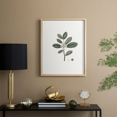 Impression florale vintage encadrée CLxxxii - bois massif