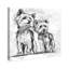 Yorkie, peinture sur toile tendue-16257478