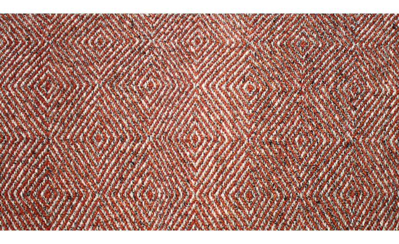 Dazzler Geometric Area Rug in Red, Rectangle 5' x 7'