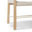 Banc de rangement en chêne massif et papercord-97912221
