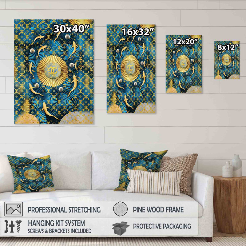 Luxury Brand Design II - reproduction sur toile, H 20 po x l 12 po x P 1 po, Toile tendue