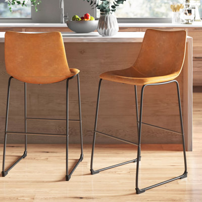 Williams Upholstered Counter Stool with Metal Frame