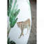 Tabouret de jardin en céramique 13 x 13 x 18 po, table d'appoint à thème jungle