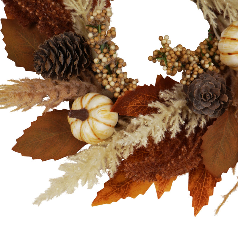 Faux Polyester 25cm Wreath