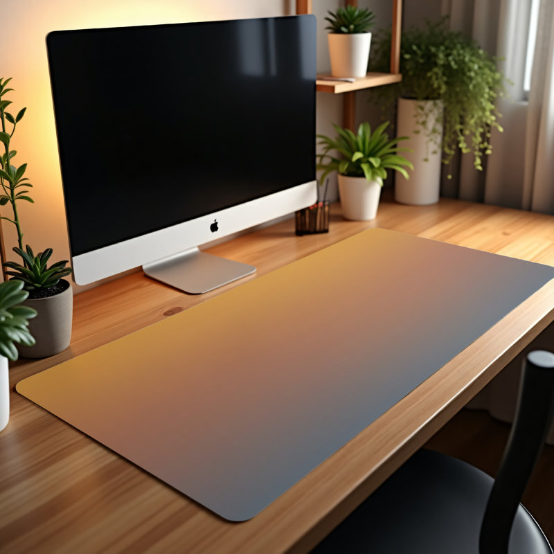 Polyester Desk Pad, 31.5x15.5