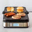 Barbecue électrique et plaque chauffante antiadhésive avec couvercle en métal Cuisinart