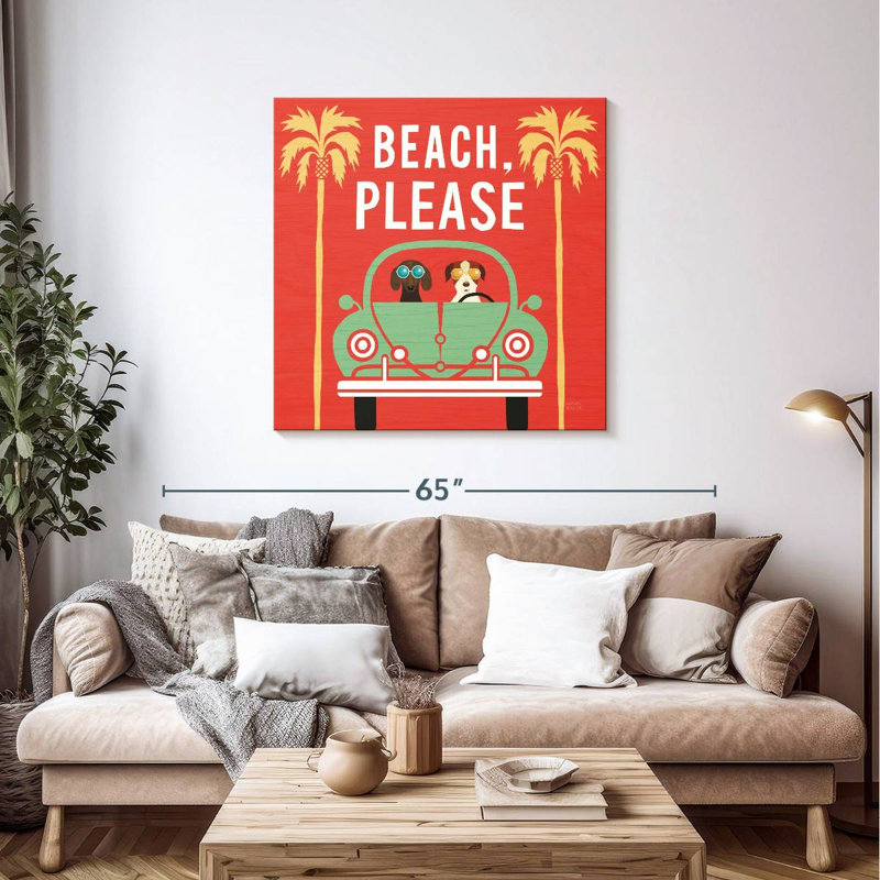 Beach Bums Beetle, 39" H x 39" W