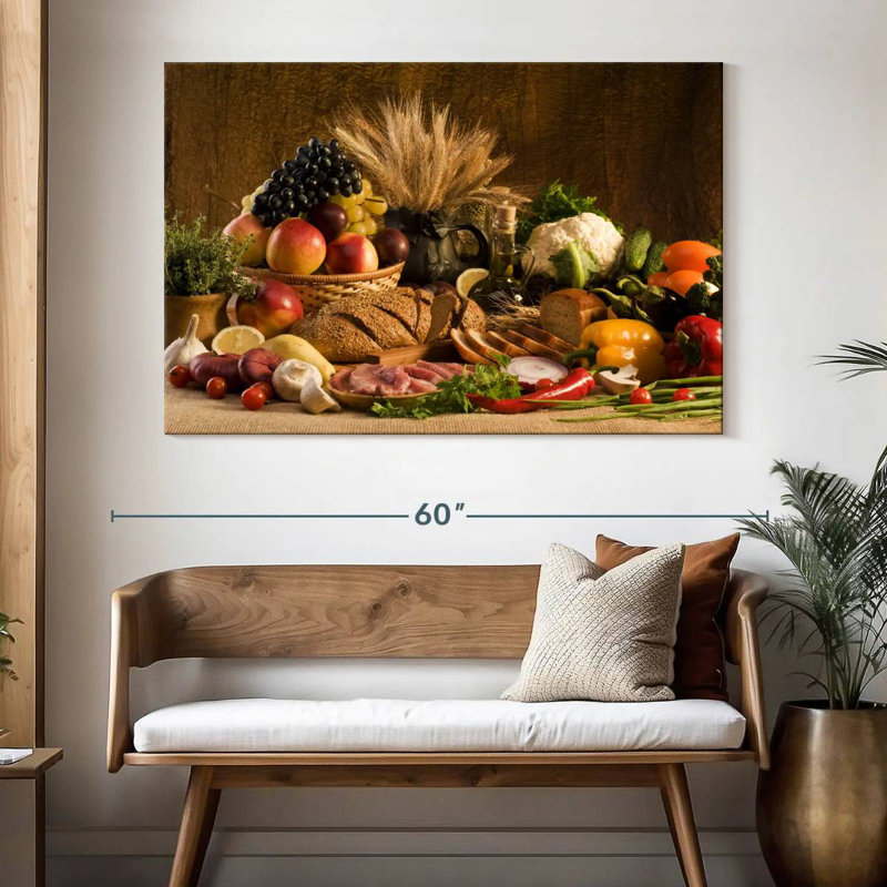 Yarlin Table Of Food, 34" H x 51" W