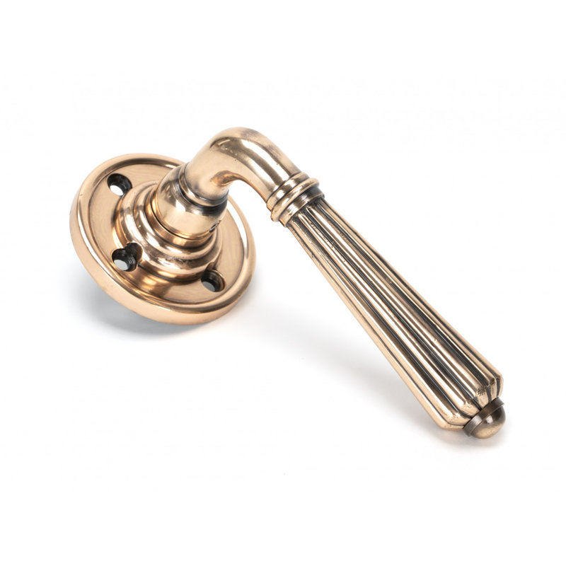 Hinton Dummy Door Handle Kit, Polished Bronze