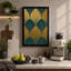 Deco Fan Symmetry Art Deco - Wrapped Canvas-283800085-283800083
