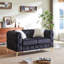 Canapé de luxe en velours avec boutons capitonnés Chesterfield avec 2 coussins et pieds en métal-1835396777-1835396778-1835396776