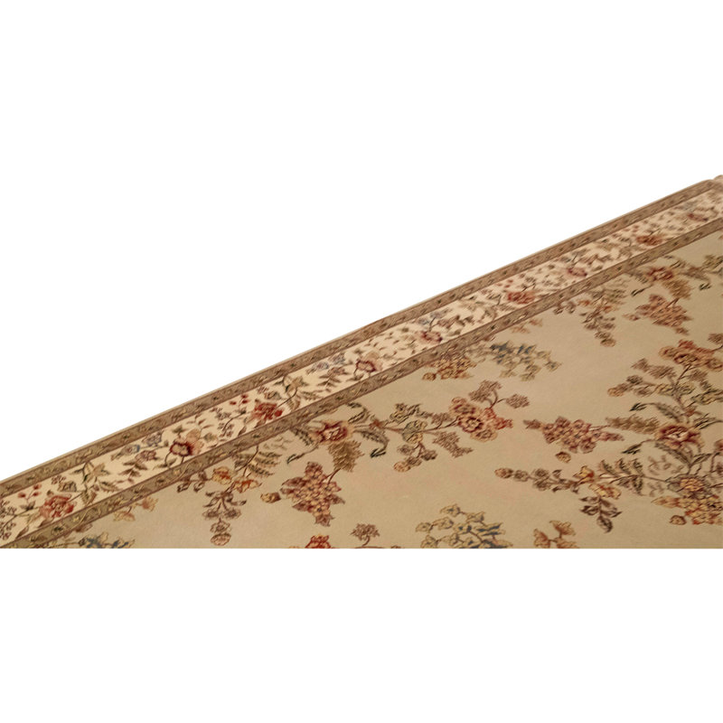 Wool Oriental Area Rug in Ivory