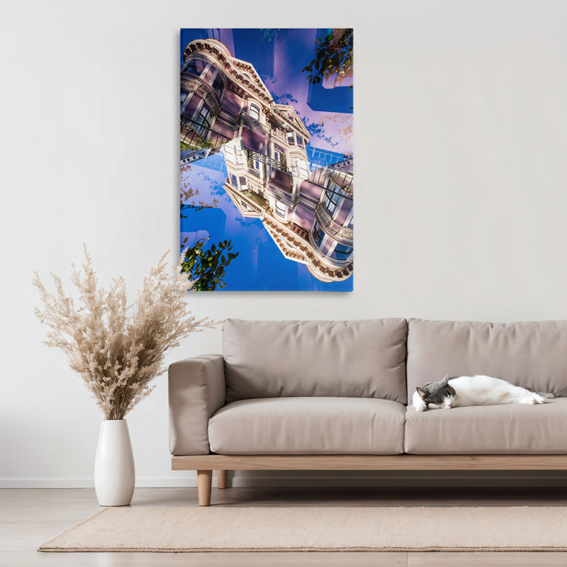 Surreal Winding Architecture Canvas, design by Robin Vandenabeele, 36" H x 24" W