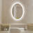 Brue Oval Frameless LED Mirror - Anti-Fog, Dimmable, Perfect for Bathroom/Vanity Use-1874312328
