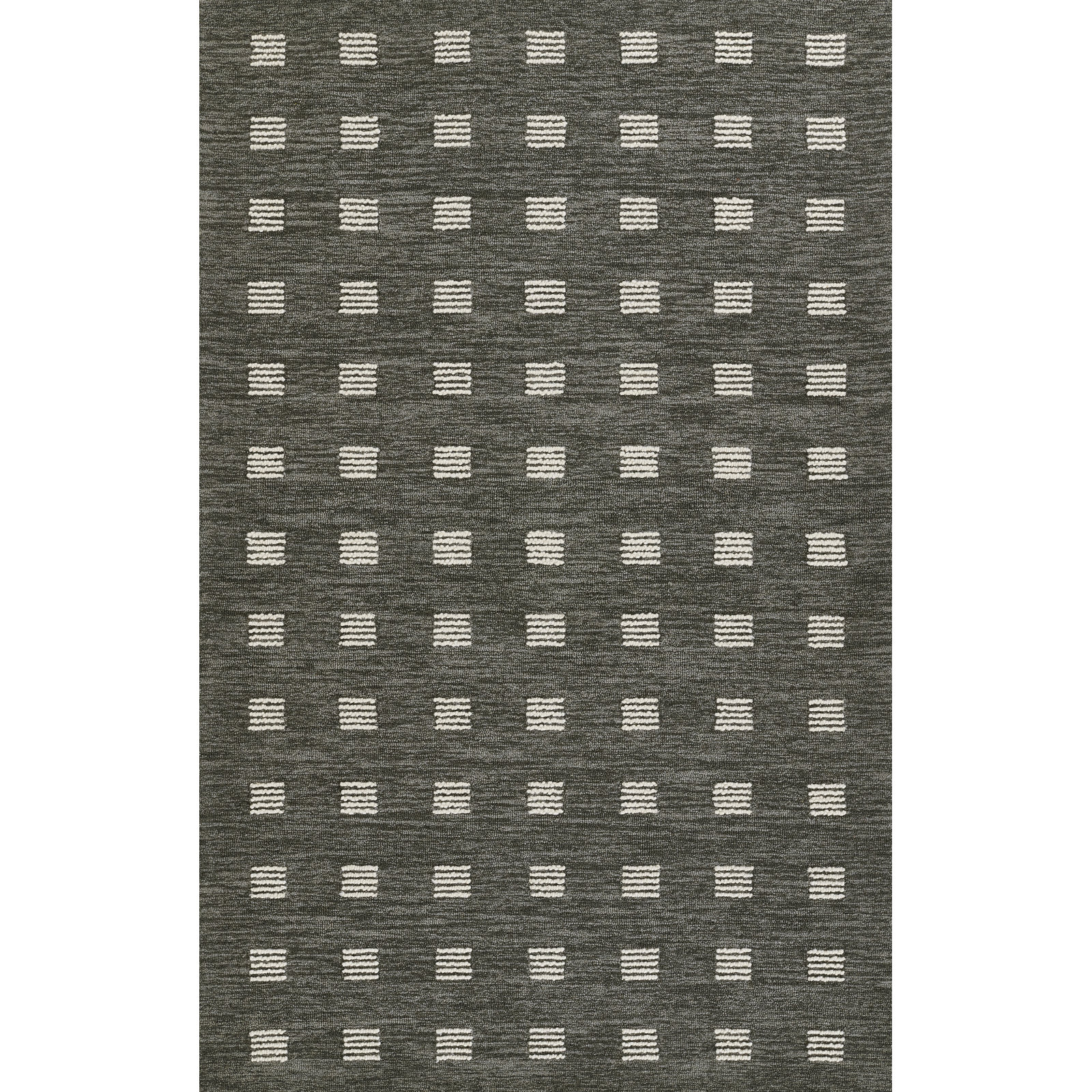 Lanora Hand-Tufted Geometric Wool Rug, Rectangle 3'6" x 5'6"