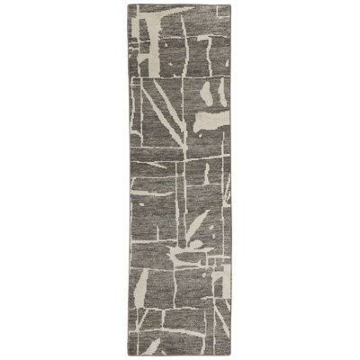 Sutton Transitional Abstract, Taupe/Ivory Area Rug