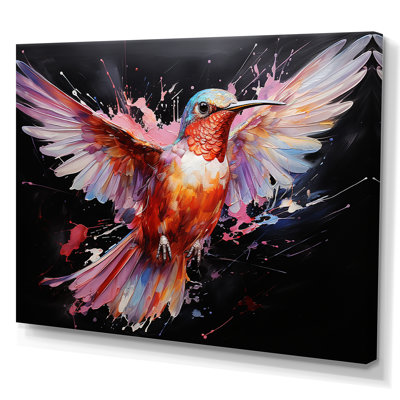 Colibri coloré, battement d'aile, merveille 2 - Art mural colibri