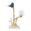 Porte-bougie en aluminium avec support en marbre, 8 x 5 x 15 po-395200373