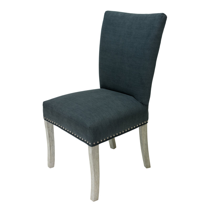 Chaise d'appoint rembourrée noire Massucci