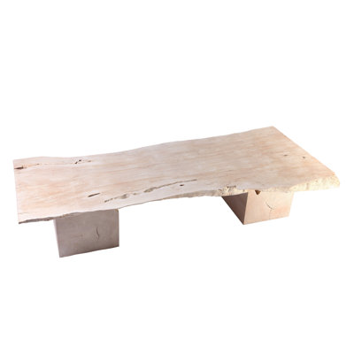 Table basse rustique blanche