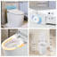 Toilette intelligente avec siège chauffant et housse souple blanc