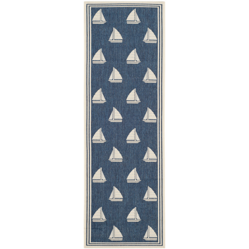 Tapis d'intérieur / extérieur à motif géométrique Sezis Performance, Tapis de couloir 2 pi 3 po x 10 pi