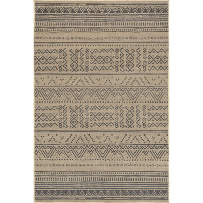 Anisa SuperiorWash Tribal Stripe Easy-Jute Machine Washable Area Rug