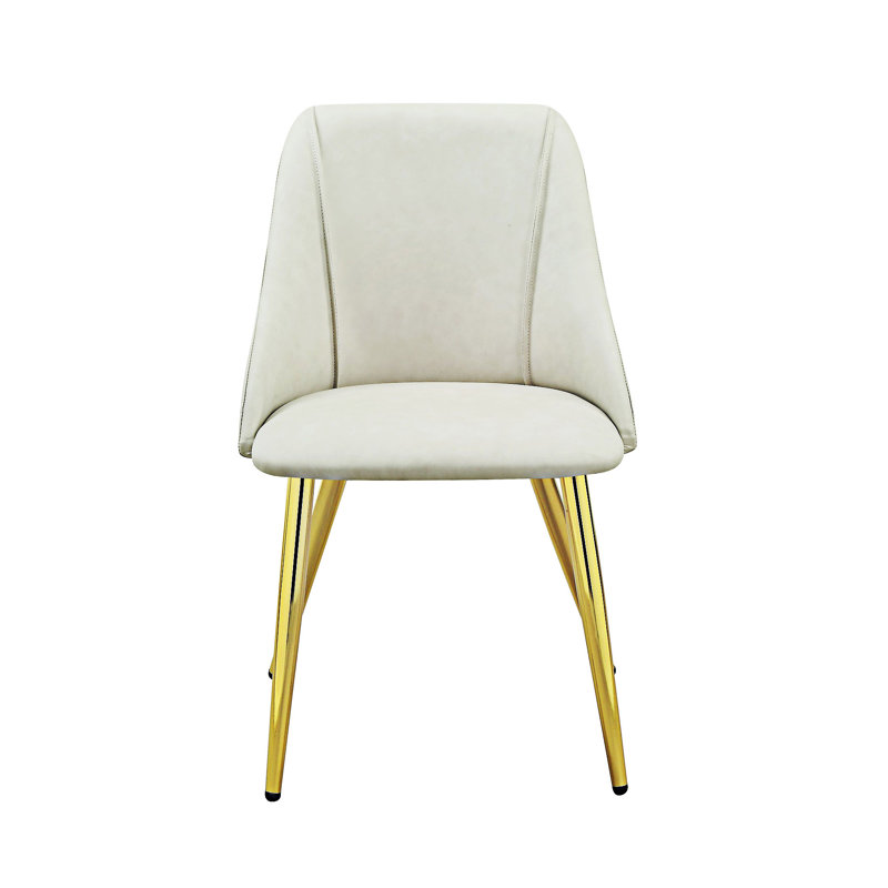 Chaise d'appoint rembourrée (ensemble de 2)