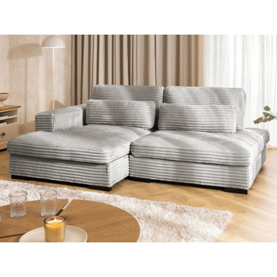 Wolke 4 Seater Corduroy Corner Sectional