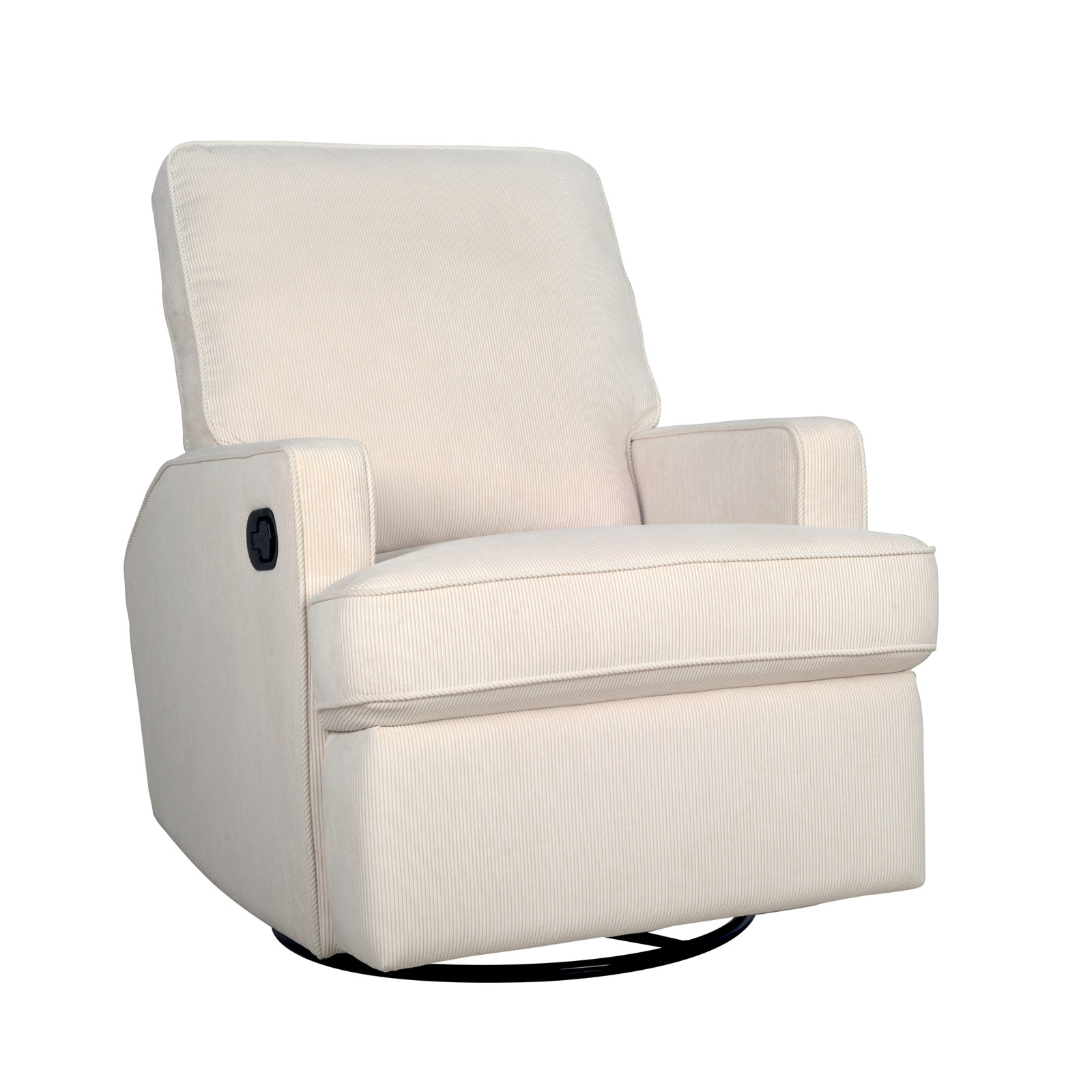 Tucker Swivel Glider, Ivory Corduroy