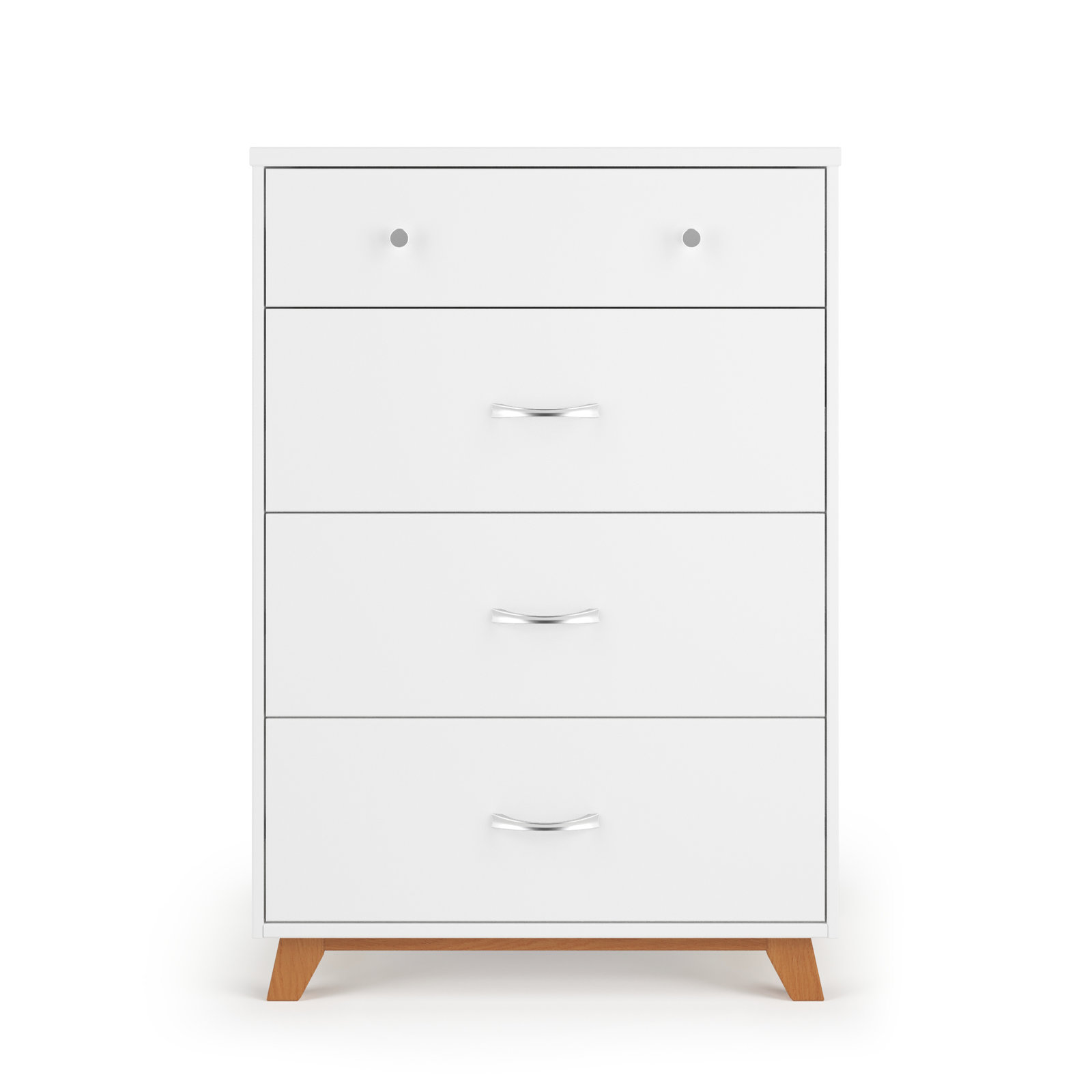 Soho 4 - Drawer Chest, White/Natural